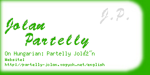 jolan partelly business card